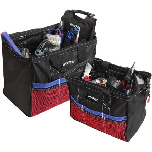 WORKPRO Tool Bag, 13-inch & 18-inch Tool Storage Bag - Picture 4 of 7